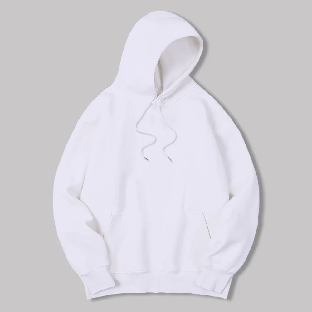 JUMPER Men's Solid Color Hooded Sweaters Men's Warm Wool Sweater Fashionable Street Clothing Loose  Breathable Jersey Brand Hooded