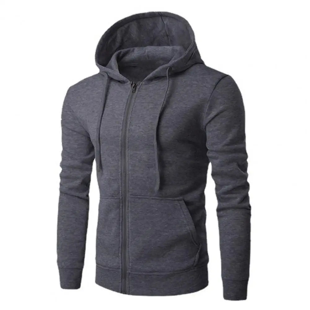 JUMPER Men Sweatshirts Long Sleeve Jacket Hoodie Zipper Closure Jacket Male Hoodies Sweatshirt Slim Fit Male Clothing