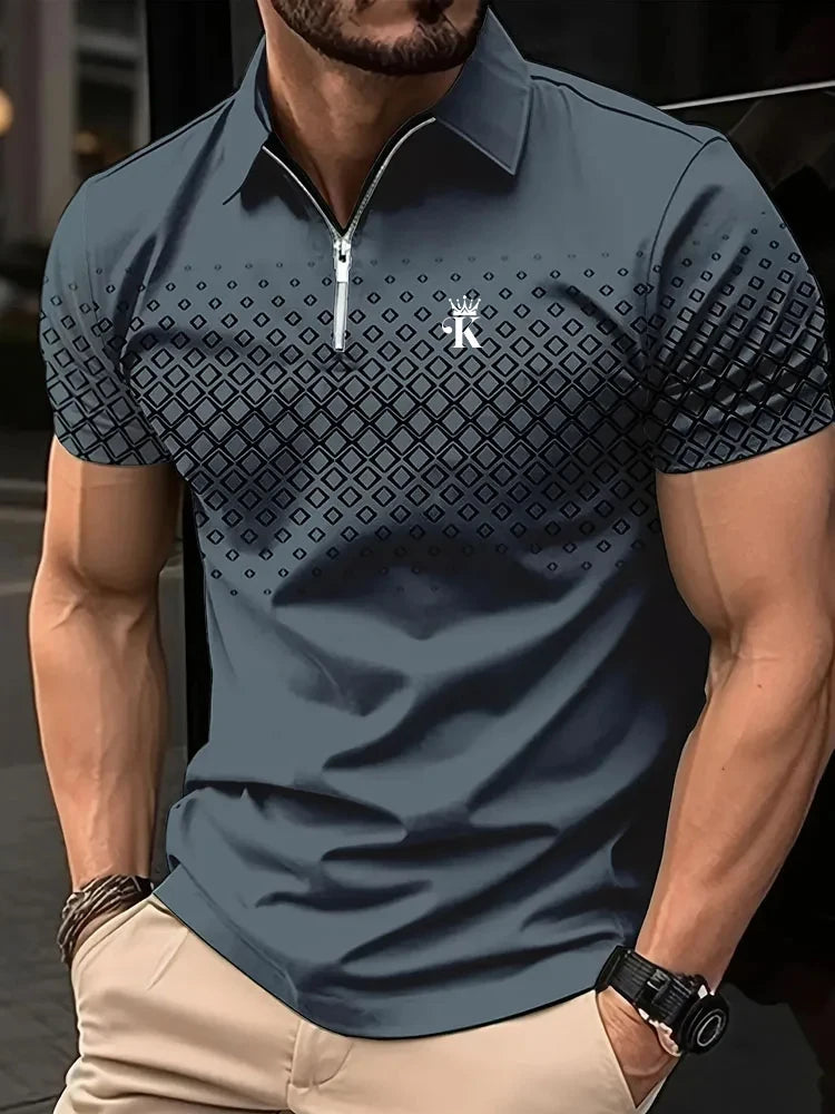 Polo Short Sleeve Polo Shirt Outdoor Casual Daily Streetwear Summer 3D Print Micro-elastic Polyester