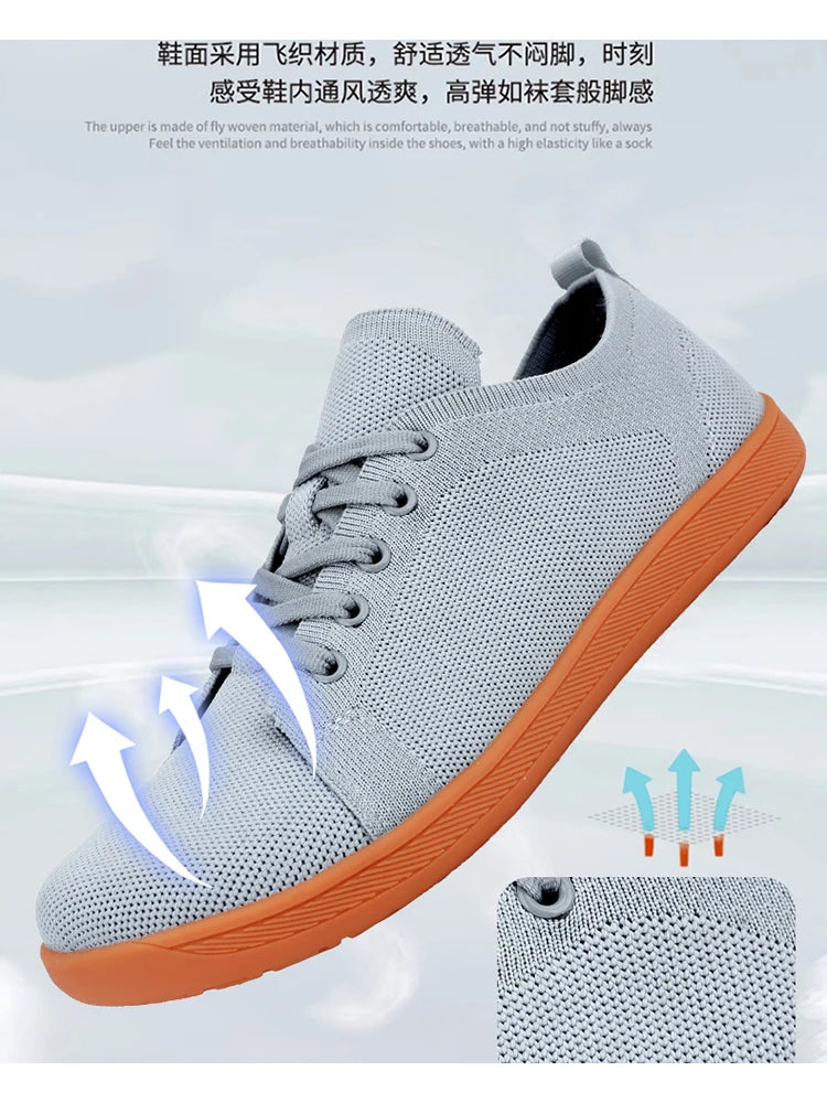 Women Sneakers Wide Toe Barefoot Shoes Mens Womens Minimalist Walking Sneakers Shoes | Zero Drop Sole | Breathable Mesh