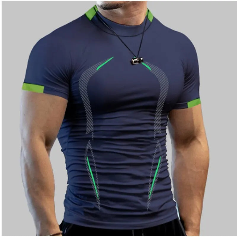 T-shirts Men New Compression Shirt Men Fitness Gym Super Hero Sport Running T-Shirt Fitness Training Breathable Quick Dry Short Sleeve