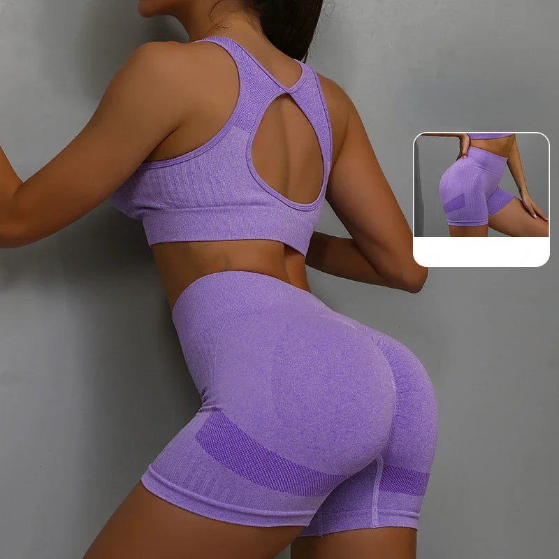 Legging Yoga Suit Yoga Sports Underwear Women's Fitness Suit Vest Running Sports Yoga Shorts Set Yoga Set  Workout Set