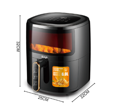 RAF European standard visual air fryer visual home oven multi-functional electric fryer automatic French fries machine