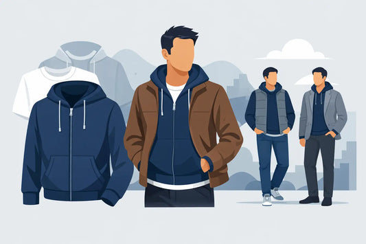 Men's Hoodie Sweater Jacket Fit and Layering