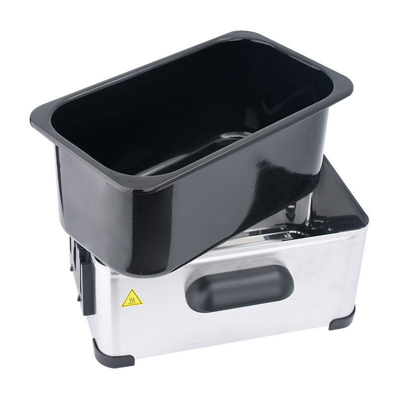 Cross-border home 3L fryer French fries chicken wings fried chicken adjustable temperature single sieve visual window single sieve electric fryer