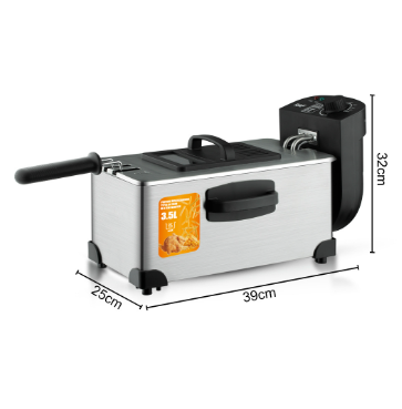 Fryer household small electric fryer electric fryer commercial fritters fries machine stall fried string pot constant temperature