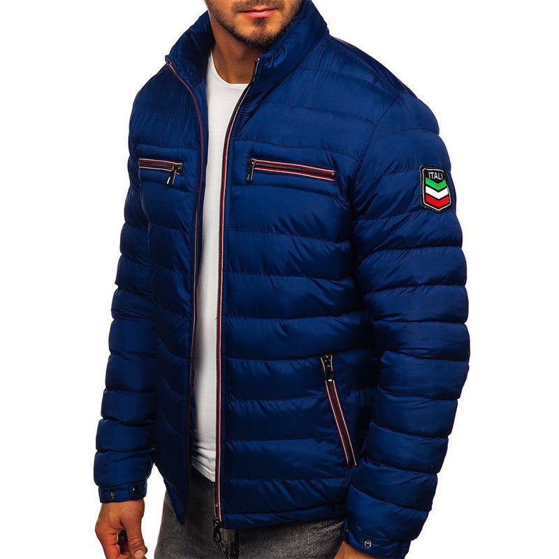 Jacket Zipper Cotton Clothing Youth Casual Warm