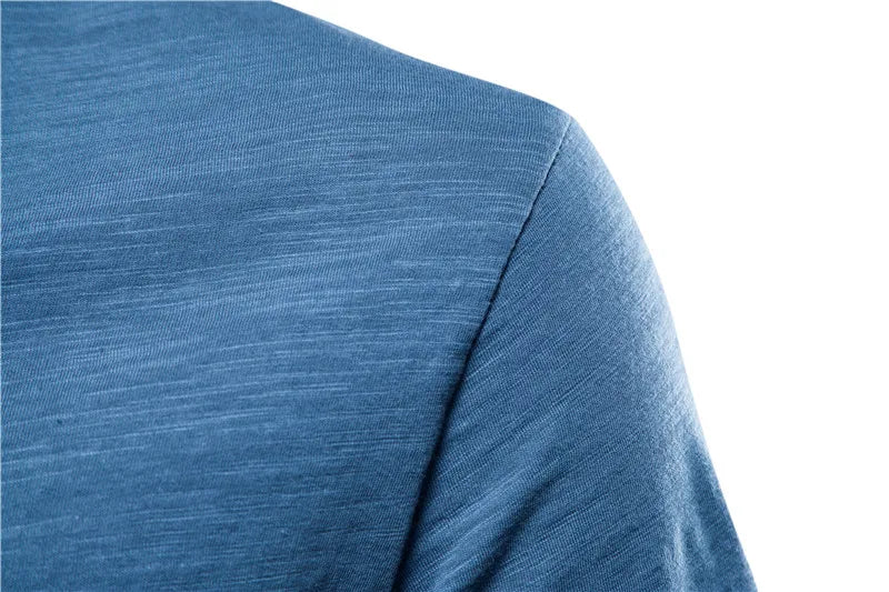Men Short Sleeve Cotton Men T-shirt V-neck Fashion Design Slim Fit Soild T-shirts Male Tops Tees Short Sleeve T Shirt O-neck For Men