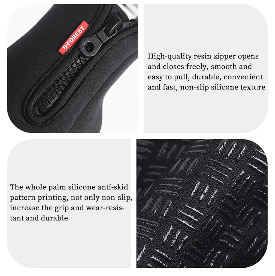 Touchscreen Winter Thermal Warm Cycling Bicycle Gloves Bike Ski Outdoor Camping Hiking Motorcycle Gloves Sports Full Finger