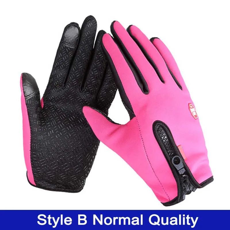 Touchscreen Winter Thermal Warm Cycling Bicycle Gloves Bike Ski Outdoor Camping Hiking Motorcycle Gloves Sports Full Finger
