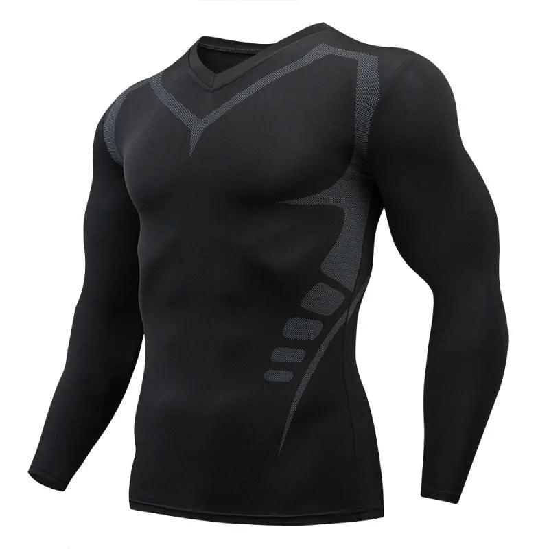 T-shirt Men Running Sport T Shirt Men Compression Fitness Tops Tee Quick DryTight Training Gym Sport Running Shirts Jersey