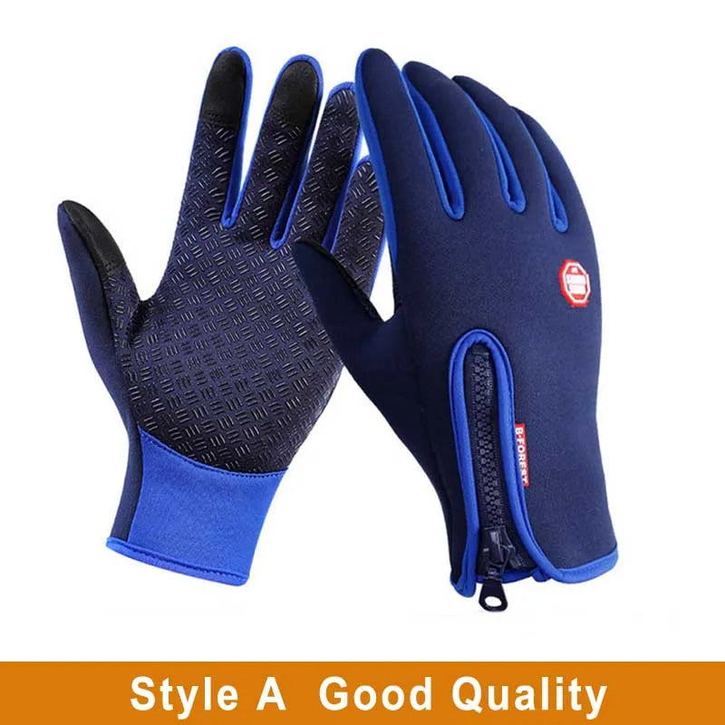 Touchscreen Winter Thermal Warm Cycling Bicycle Gloves Bike Ski Outdoor Camping Hiking Motorcycle Gloves Sports Full Finger