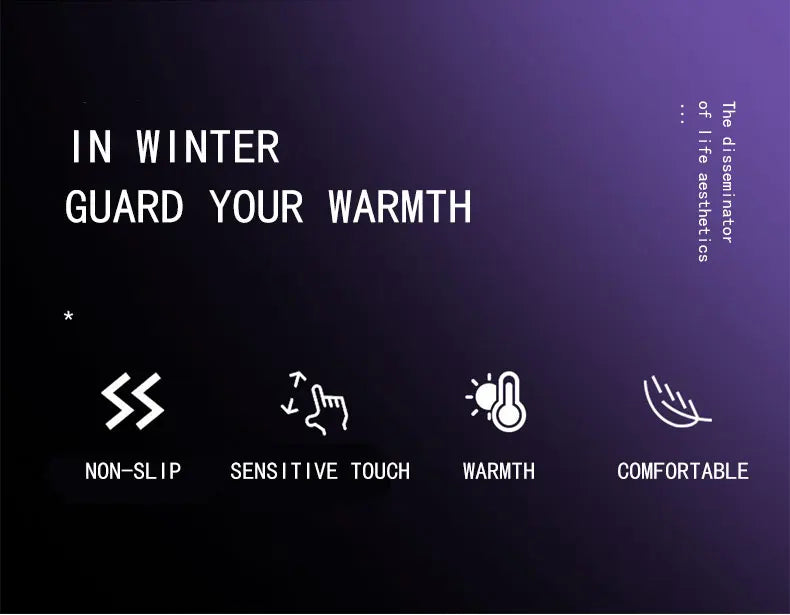 Cycling Gloves Winter Takeaway Fishing Leak Two-Finger Outdoor Windproof Zipper Touch Screen Plus Velvet Thick Gloves