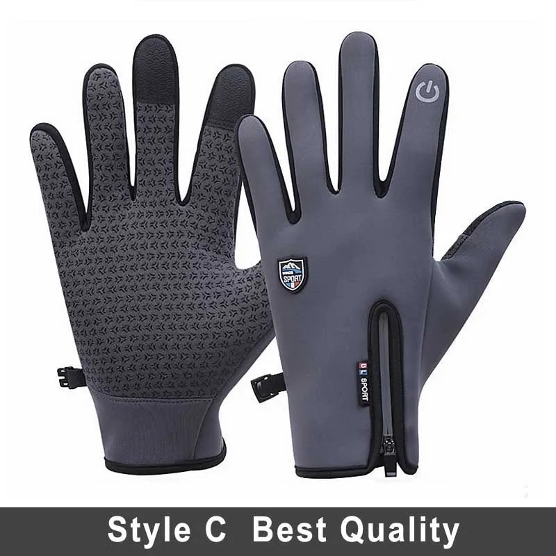 Touchscreen Winter Thermal Warm Cycling Bicycle Gloves Bike Ski Outdoor Camping Hiking Motorcycle Gloves Sports Full Finger