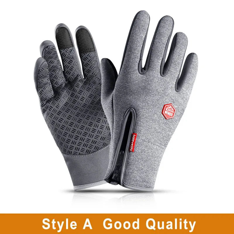 Touchscreen Winter Thermal Warm Cycling Bicycle Gloves Bike Ski Outdoor Camping Hiking Motorcycle Gloves Sports Full Finger