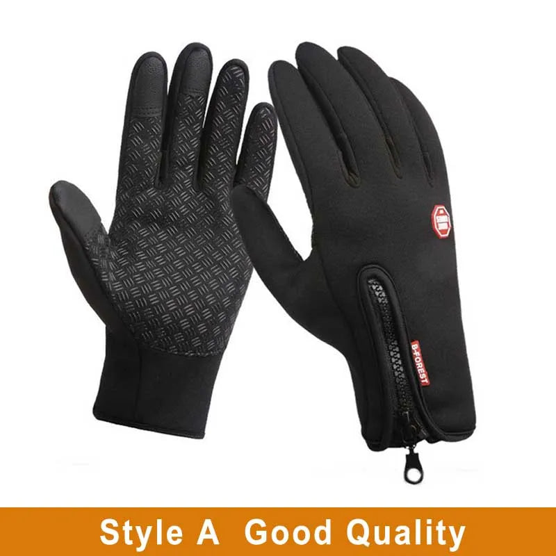 Touchscreen Winter Thermal Warm Cycling Bicycle Gloves Bike Ski Outdoor Camping Hiking Motorcycle Gloves Sports Full Finger