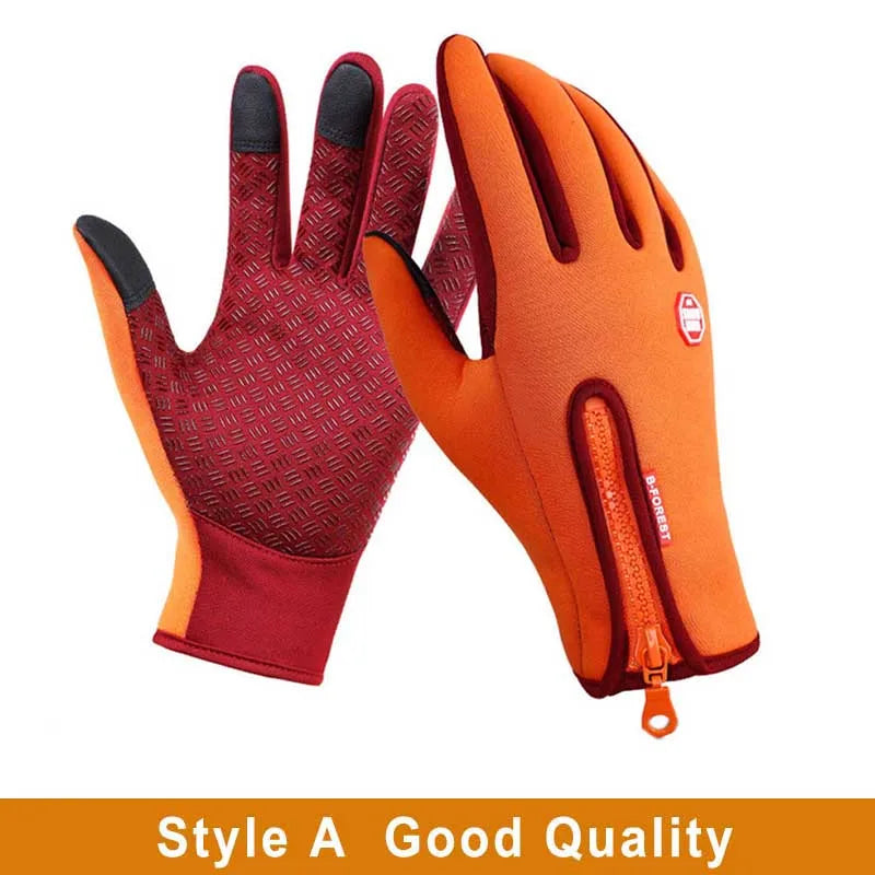 Touchscreen Winter Thermal Warm Cycling Bicycle Gloves Bike Ski Outdoor Camping Hiking Motorcycle Gloves Sports Full Finger