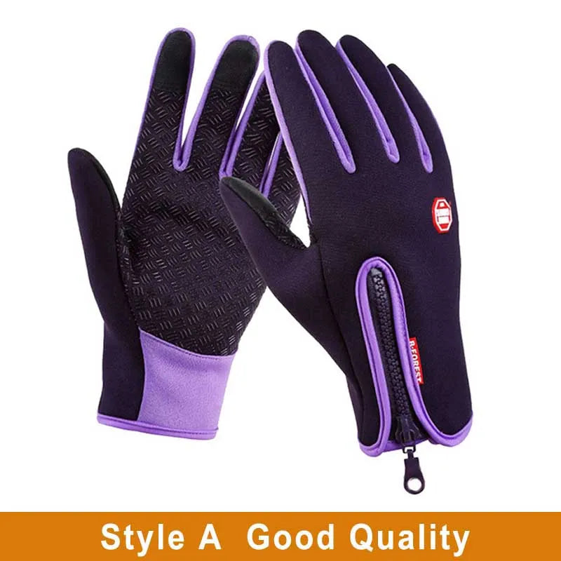 Touchscreen Winter Thermal Warm Cycling Bicycle Gloves Bike Ski Outdoor Camping Hiking Motorcycle Gloves Sports Full Finger