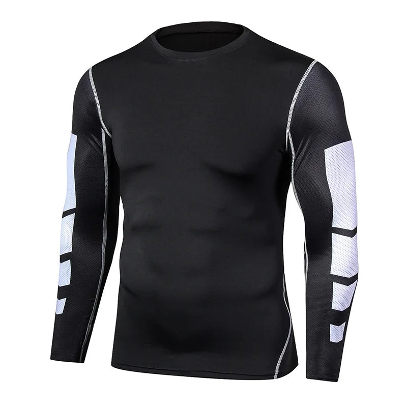 T-shirt Men Running Sport T Shirt Men Compression Fitness Tops Tee Quick DryTight Training Gym Sport Running Shirts Jersey