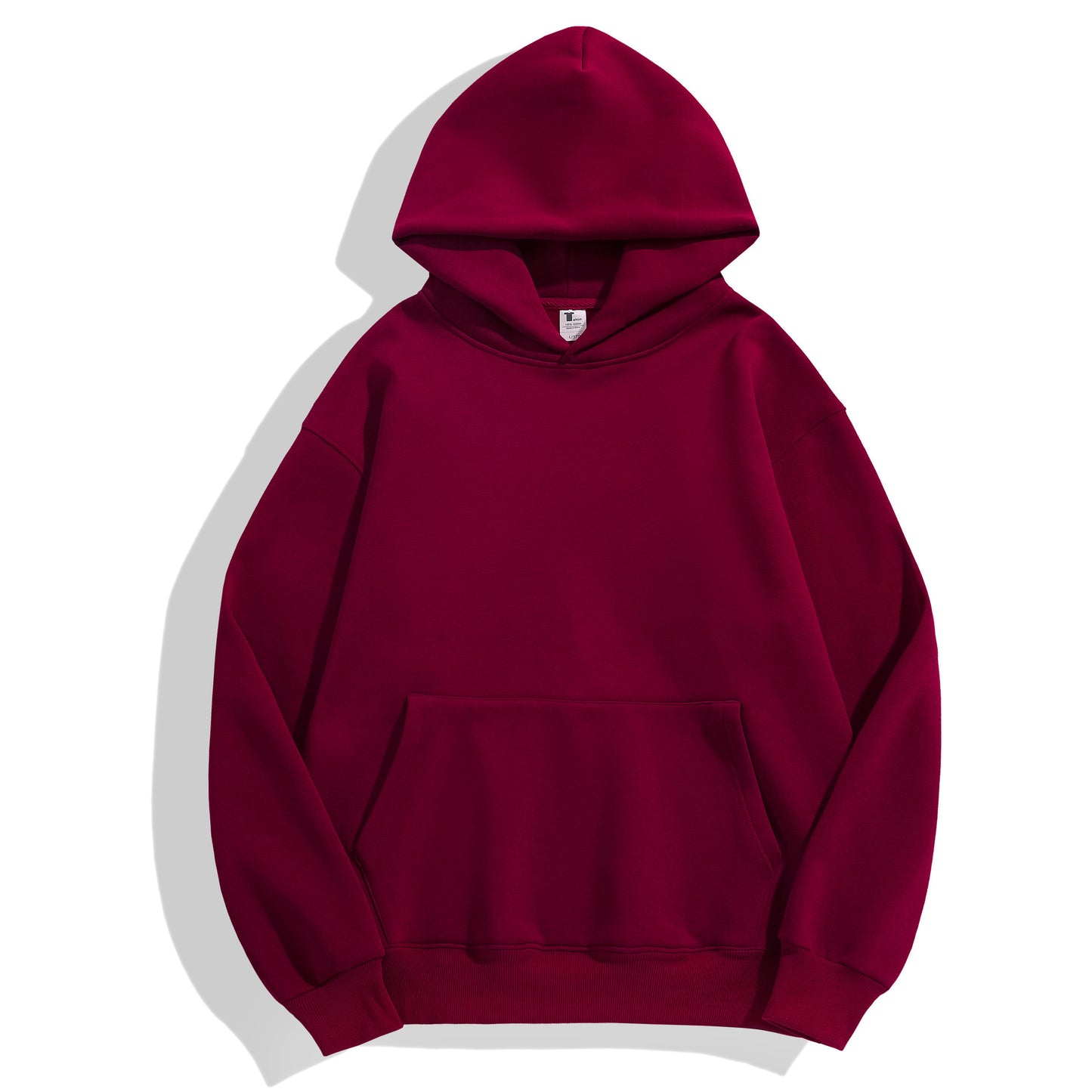 Australian cotton velvet thickened hooded sweatshirt men's dropped shoulders pullover tight fleece hoodie women's fashion brand