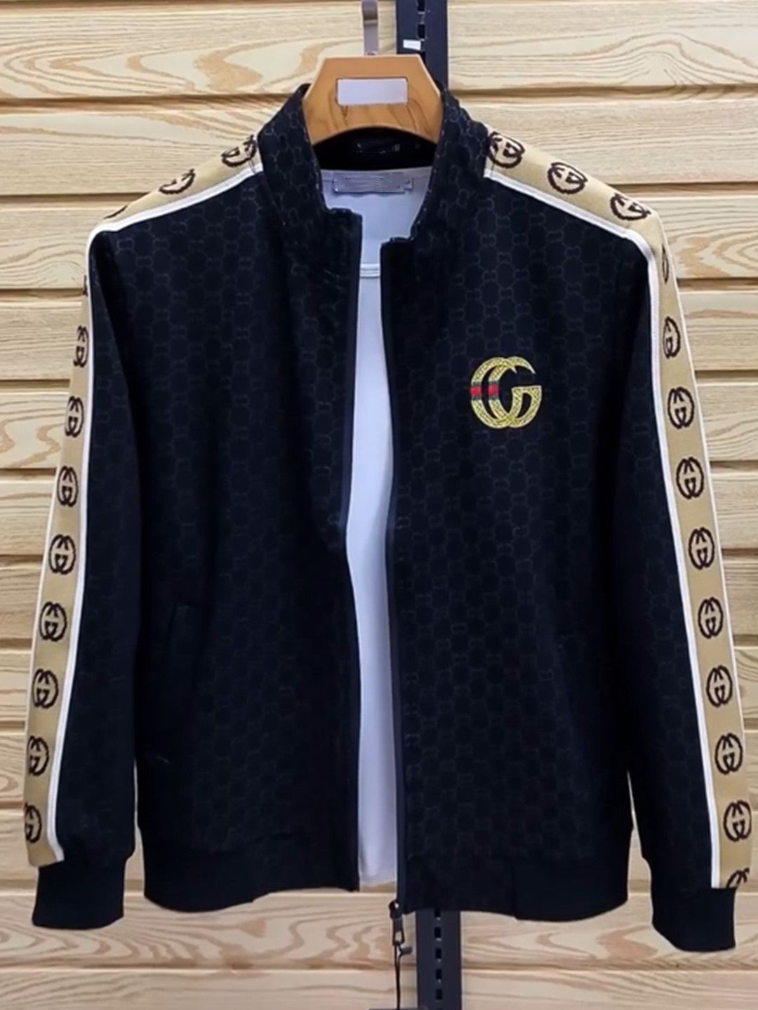 Spring and Autumn New Athleisure Two-Piece Men's Stand Collar Cardigan Jacket Long Sleeve Fashion Trend Pants Suit Trend