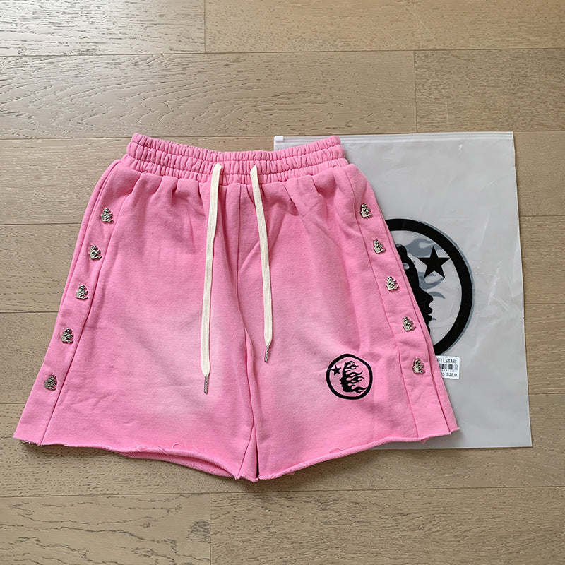 Saint Vintage is the right version of washed distressed shorts, cropped pants, high street baggy trousers