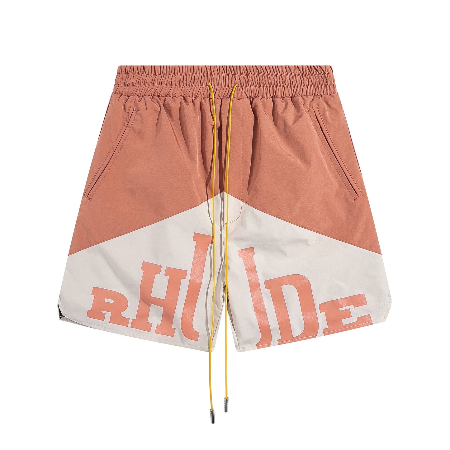 Cross-border foreign trade trendy brand RHUDE letter 3M reflective casual sports shorts for men and women American high street beach pants