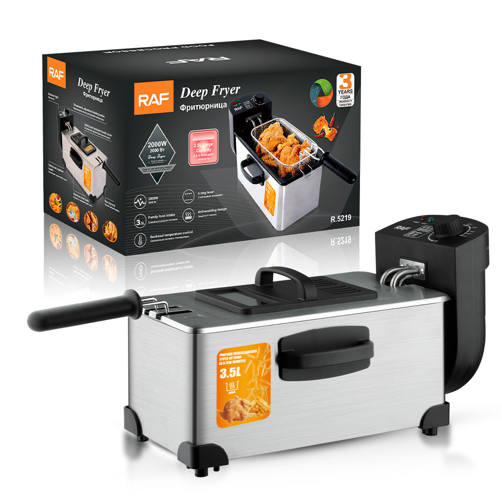 Fryer household small electric fryer electric fryer commercial fritters fries machine stall fried string pot constant temperature