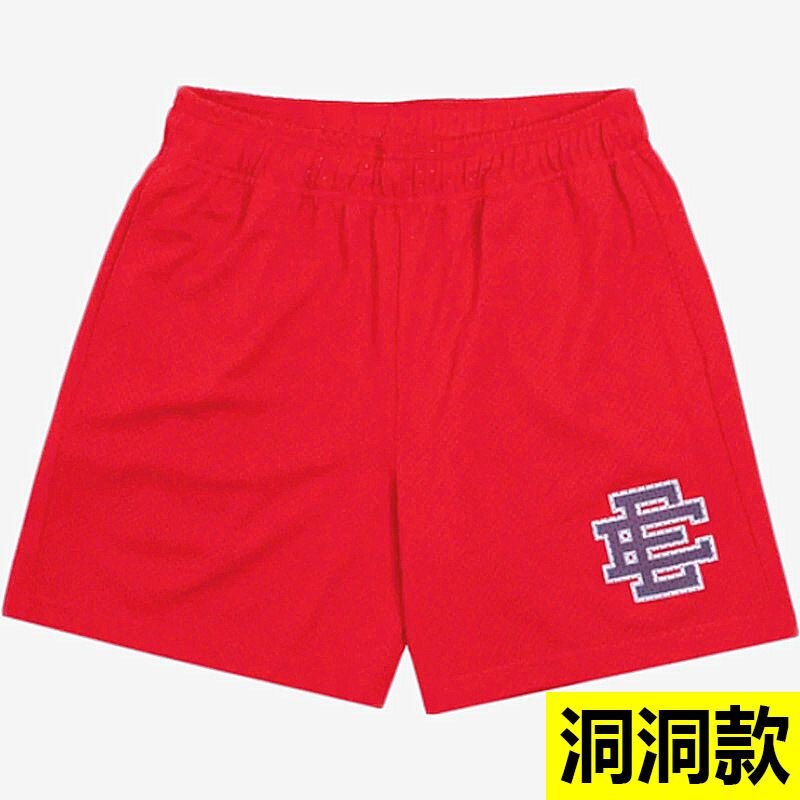EE print shorts logo sweatpants mesh drawstring American shorts