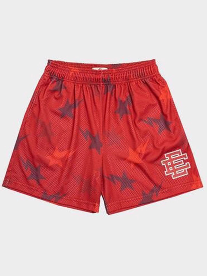 New American Shorts, Casual Shorts, Fitness Men's Muscle Sports, Cropped Pants, Tide Beach Pants, Mesh Breathable Shorts