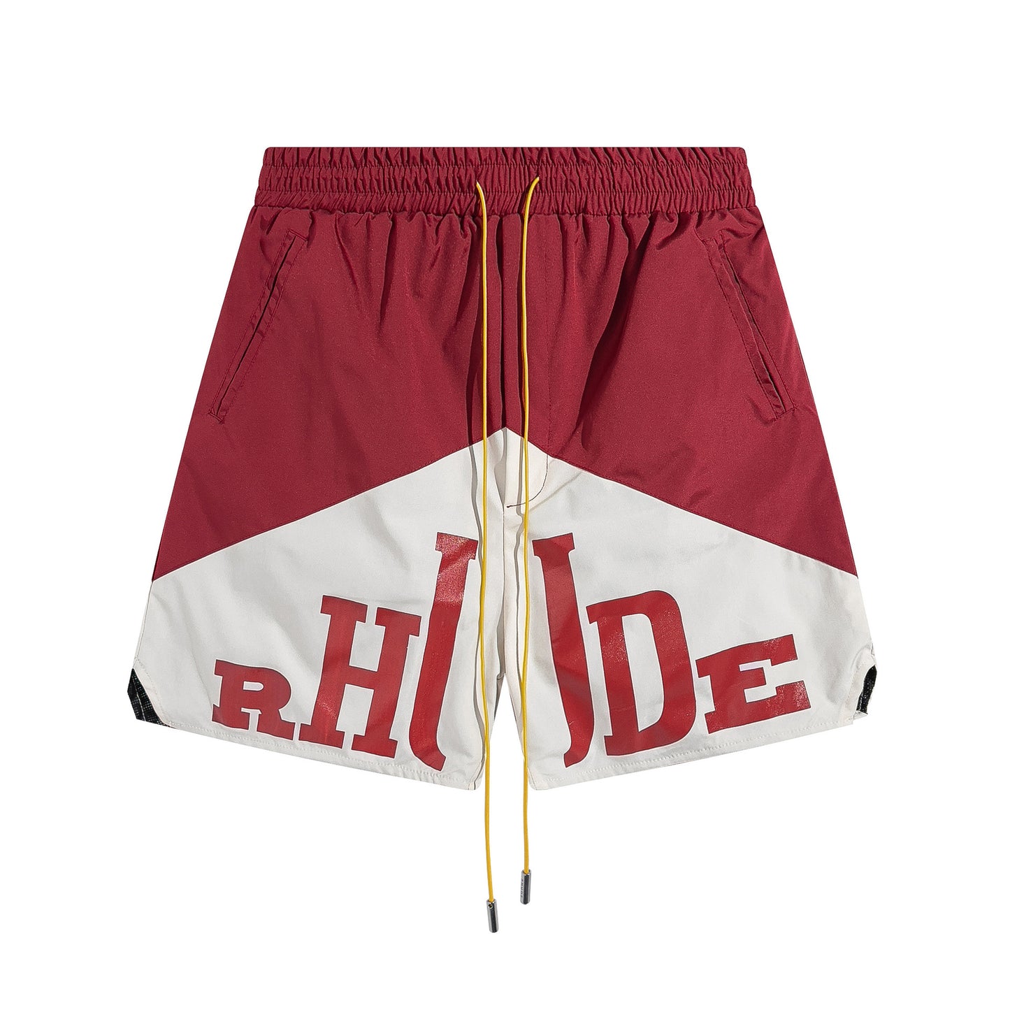 Cross-border foreign trade trendy brand RHUDE letter 3M reflective casual sports shorts for men and women American high street beach pants