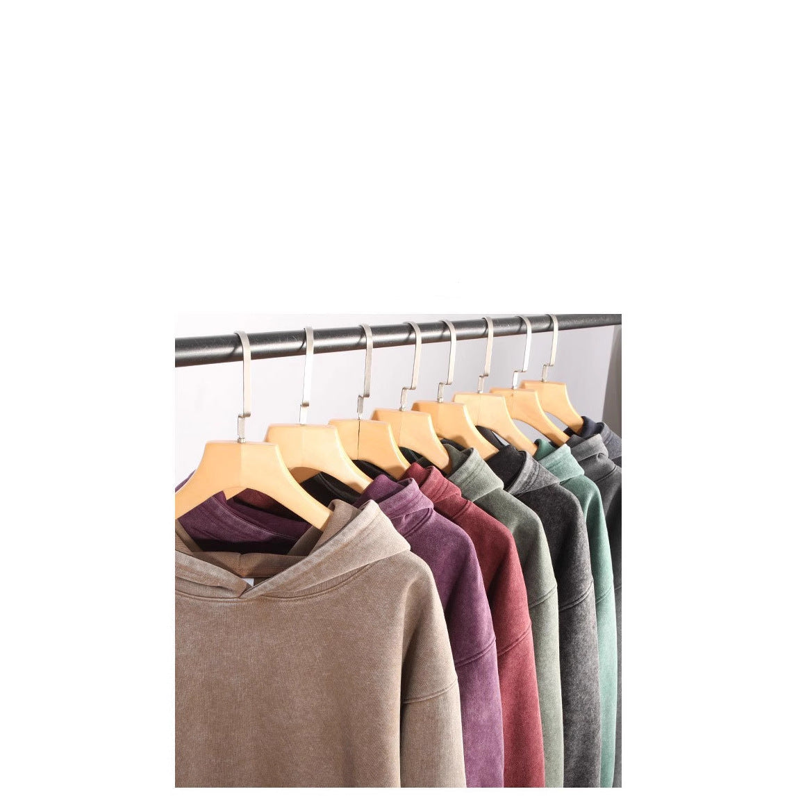 360g Ccotton distressed washed hoodie dropped shoulder loose fit sweatshirt