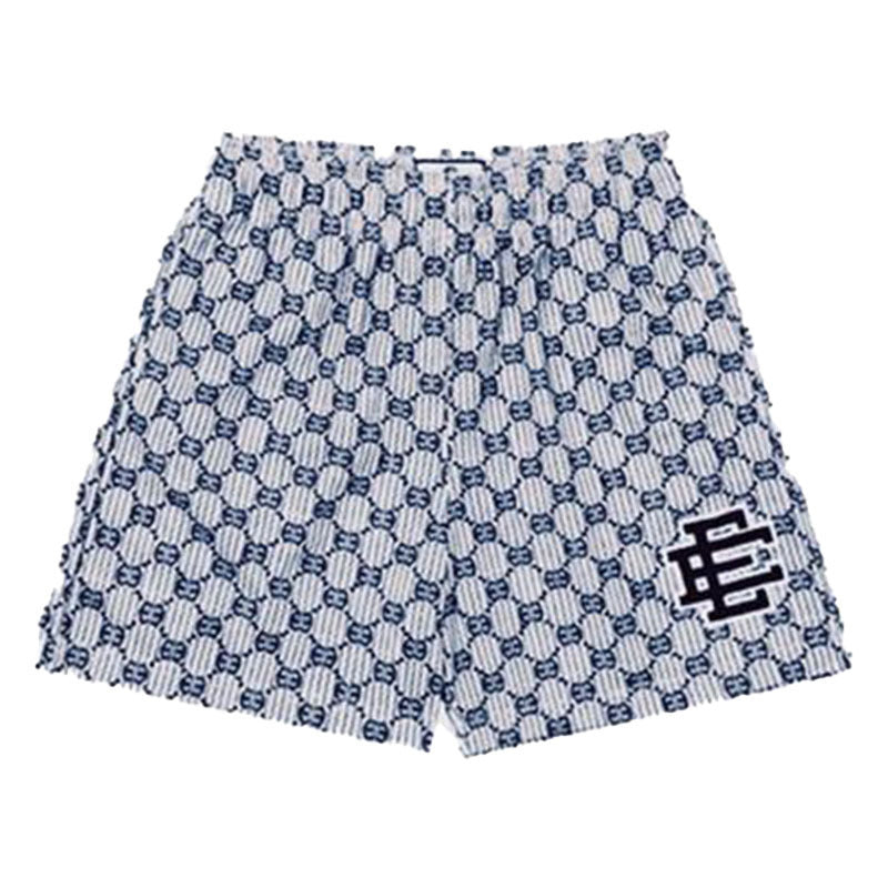New American Shorts, Casual Shorts, Fitness Men's Muscle Sports, Cropped Pants, Tide Beach Pants, Mesh Breathable Shorts