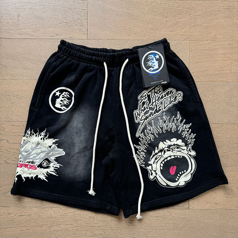 Saint Vintage is the right version of washed distressed shorts, cropped pants, high street baggy trousers