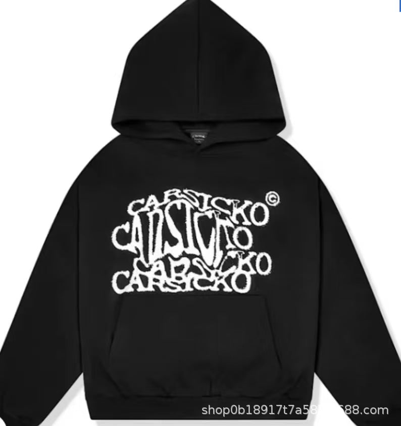 All designs are hot press printing - 360g combed cotton double-layer hood pocket sweatshirt - 2