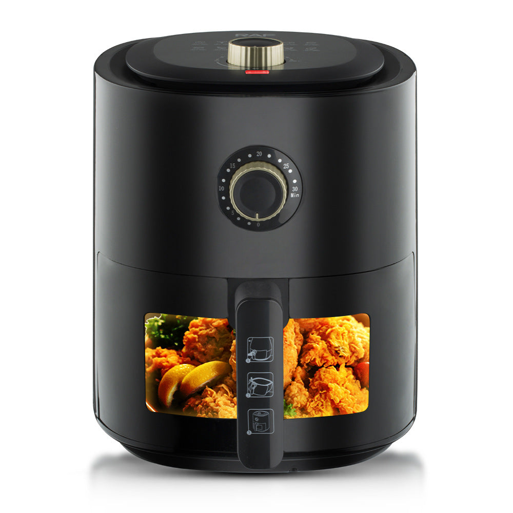European standard visual air fryer smoke-free multi-functional household large-capacity French fries machine multi-functional 6L