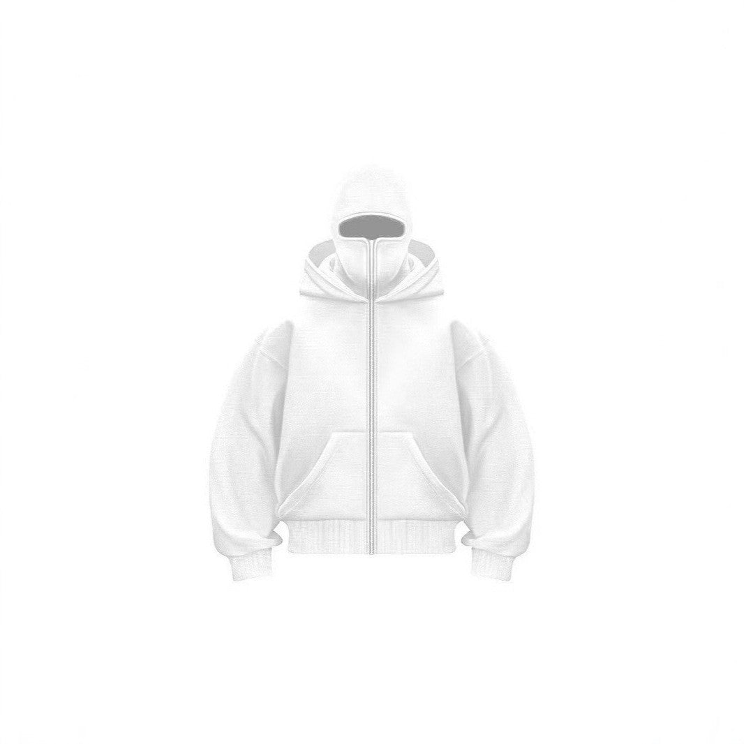 Ins European Plus Size Zipper Hoodie Men's Jacket, Double Hood, Spring Couple's Top, American Vintage Hoodie