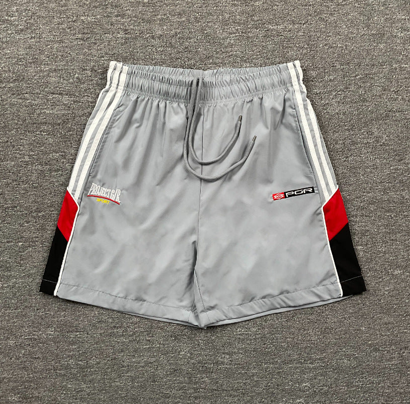Cross-border foreign trade trendy brand RHUDE letter 3M reflective casual sports shorts for men and women American high street beach pants