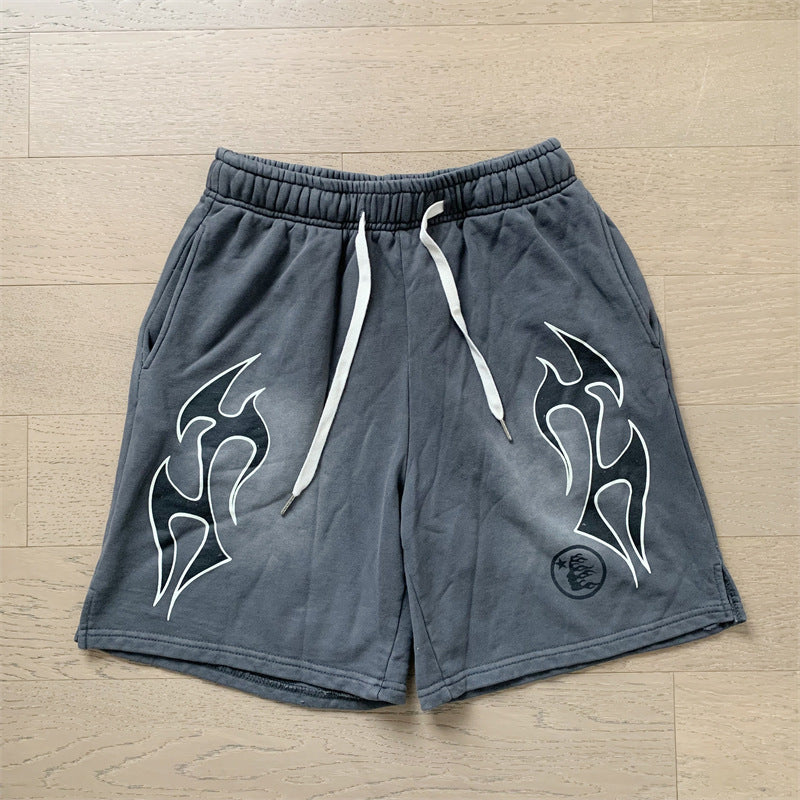 Saint Vintage is the right version of washed distressed shorts, cropped pants, high street baggy trousers