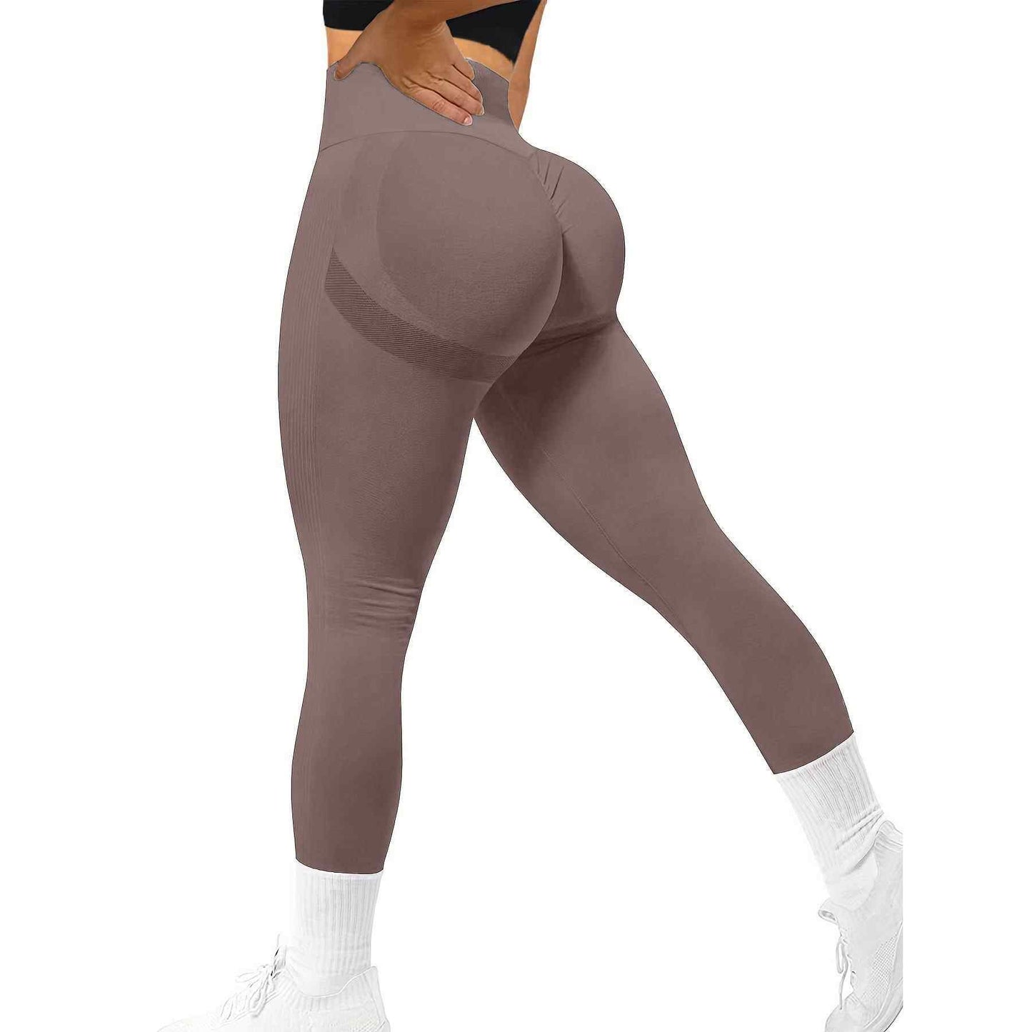 Hip Fitness Pants for Women, High Waist, Tight Waist,