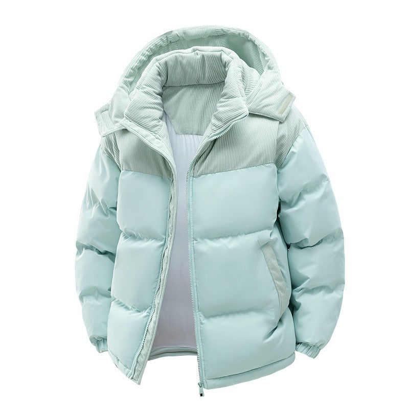 Cross-border cotton clothes male velvet 2025 winter new thickened warm and cold-proof cotton jacket jacket jacket tide can be opened