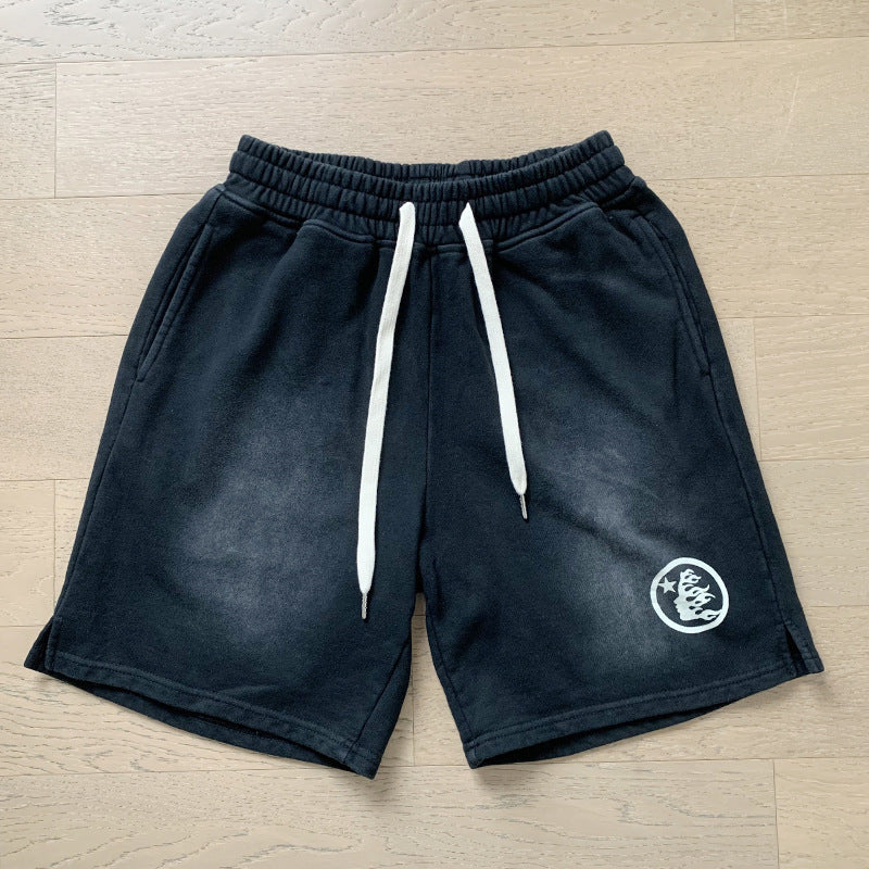 Saint Vintage is the right version of washed distressed shorts, cropped pants, high street baggy trousers