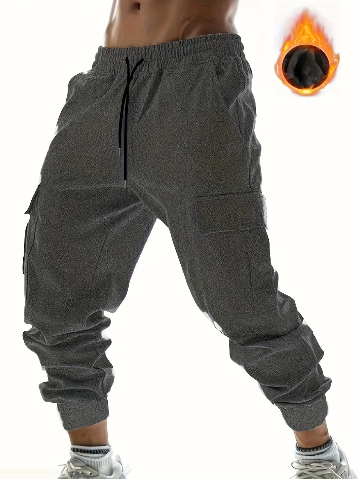 Renowears-style Fleece Cargo Pants