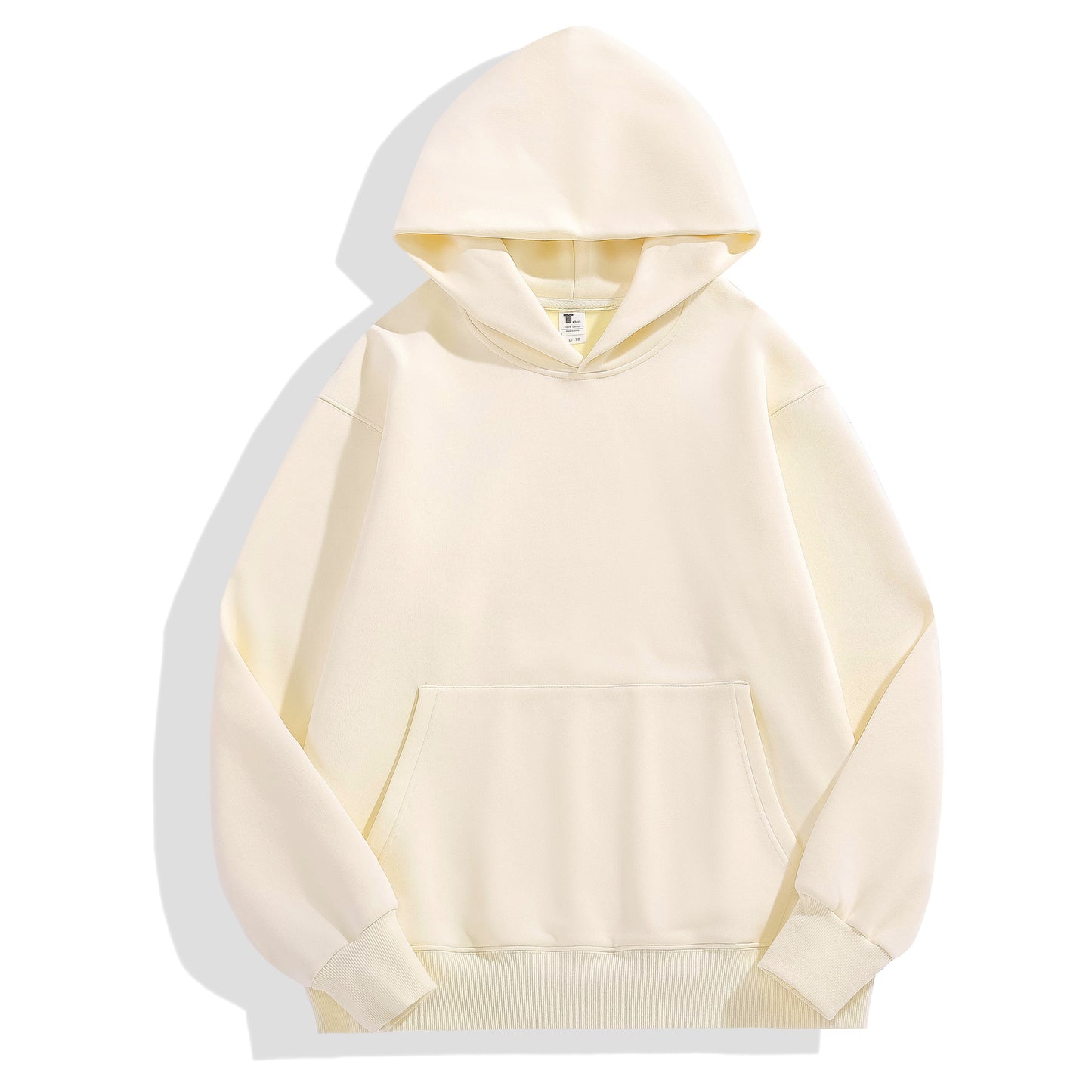 Australian cotton velvet thickened hooded sweatshirt men's dropped shoulders pullover tight fleece hoodie women's fashion brand