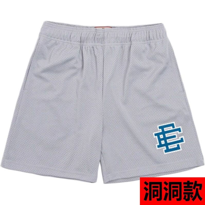 EE print shorts logo sweatpants mesh drawstring American shorts