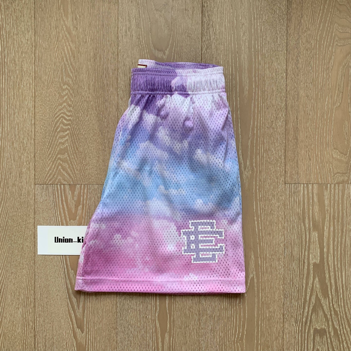 EE print shorts logo sweatpants mesh drawstring American shorts