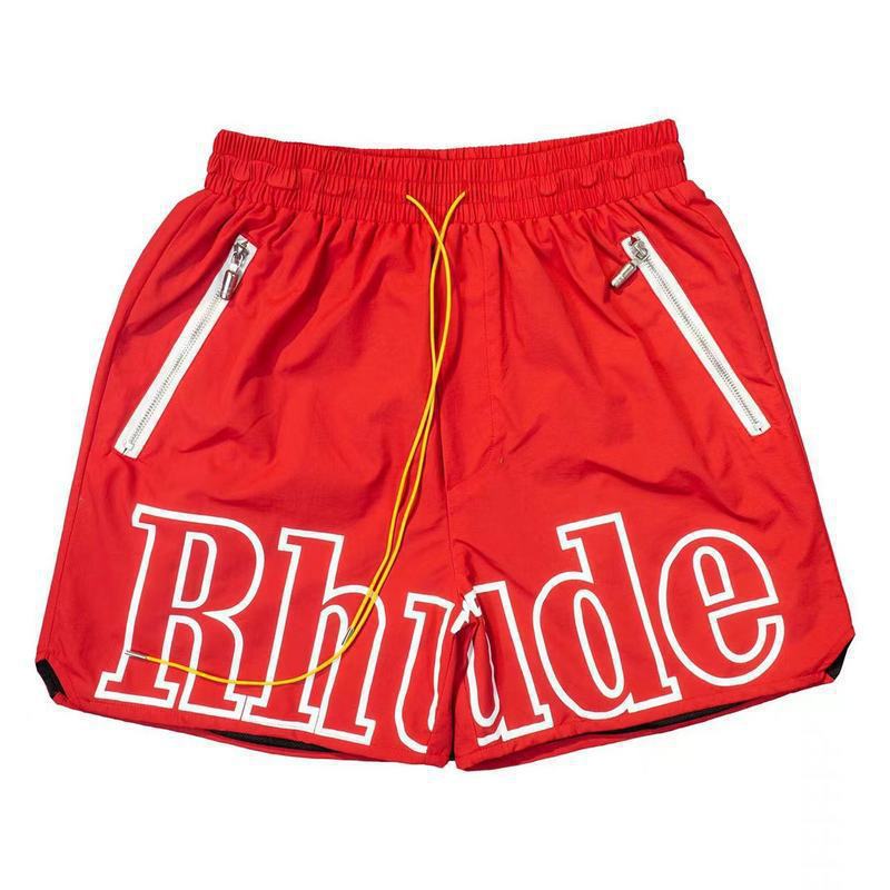 Cross-border foreign trade trendy brand RHUDE letter 3M reflective casual sports shorts for men and women American high street beach pants