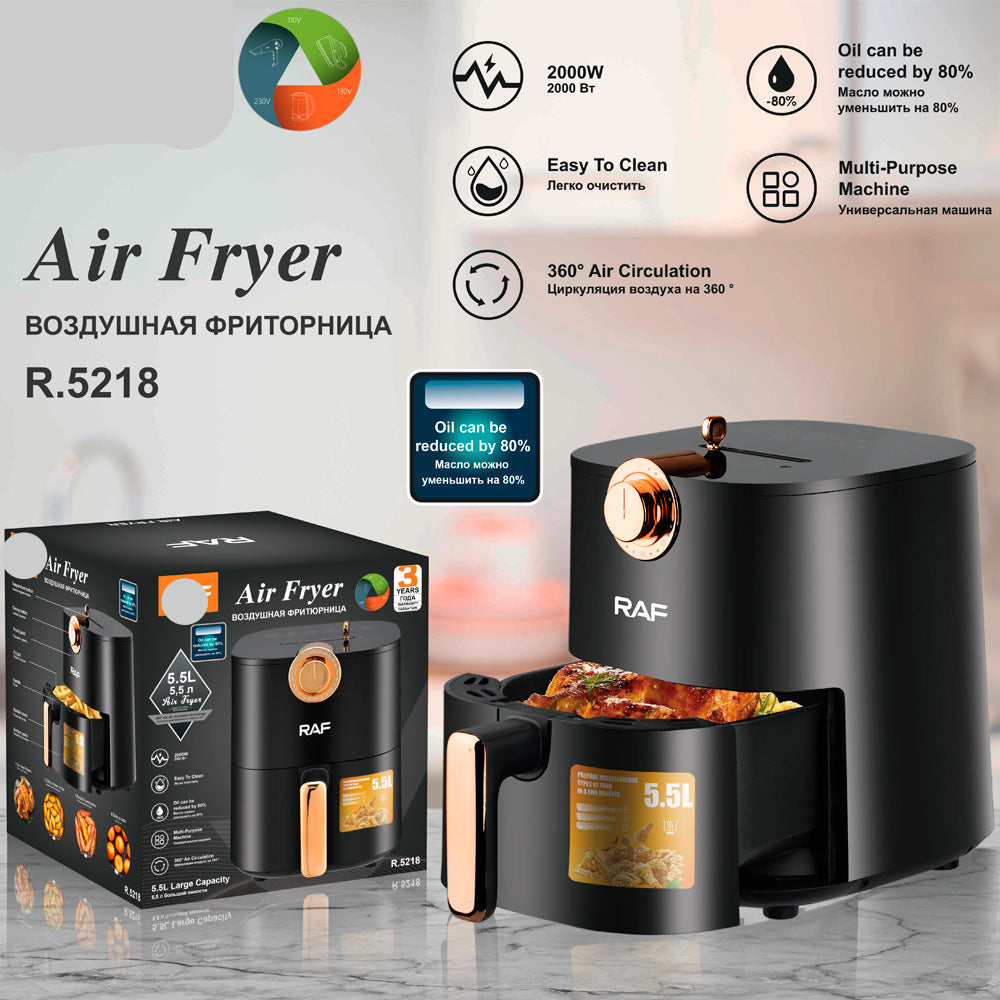RAF European standard home fume-free air fryer multi-function smart oven French fries electric fryer R.5218
