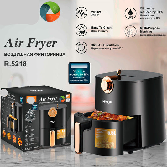 RAF European standard home fume-free air fryer multi-function smart oven French fries electric fryer R.5218
