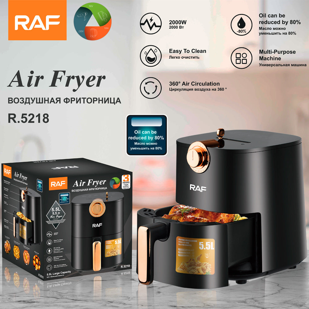 European standard home fume-free air fryer multi-function smart oven French fries electric fryer R.5218